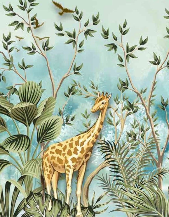 Safari Jungle Animal Wallpaper | Kids Room