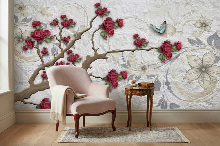 Branch Elegance Floral Wallpaper