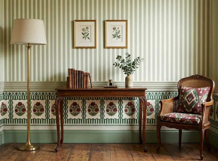 Heritage Garden Stripes | Wall Paper