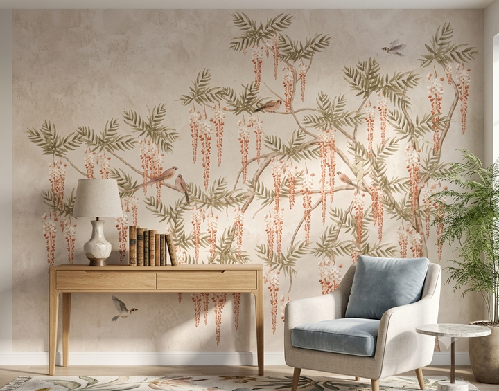 Birdsong Garden Wallpaper