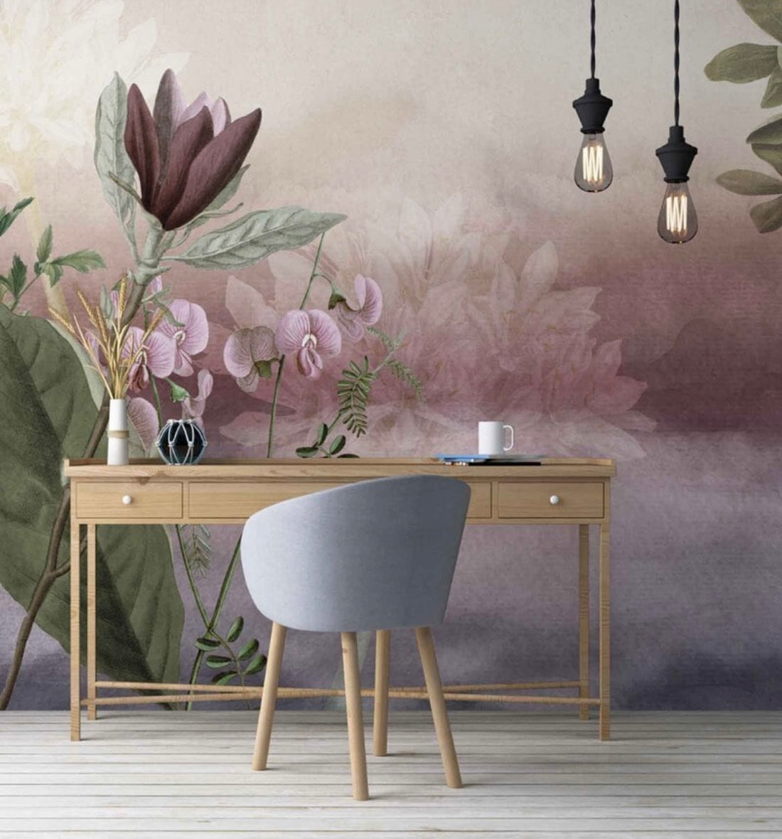 OMBRE FLORAL Wallpaper
