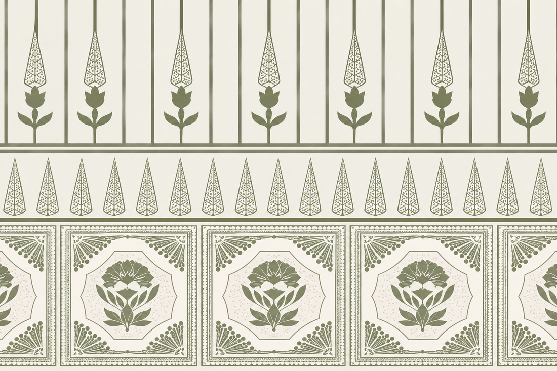Imperial Garden Motif Wallpaper