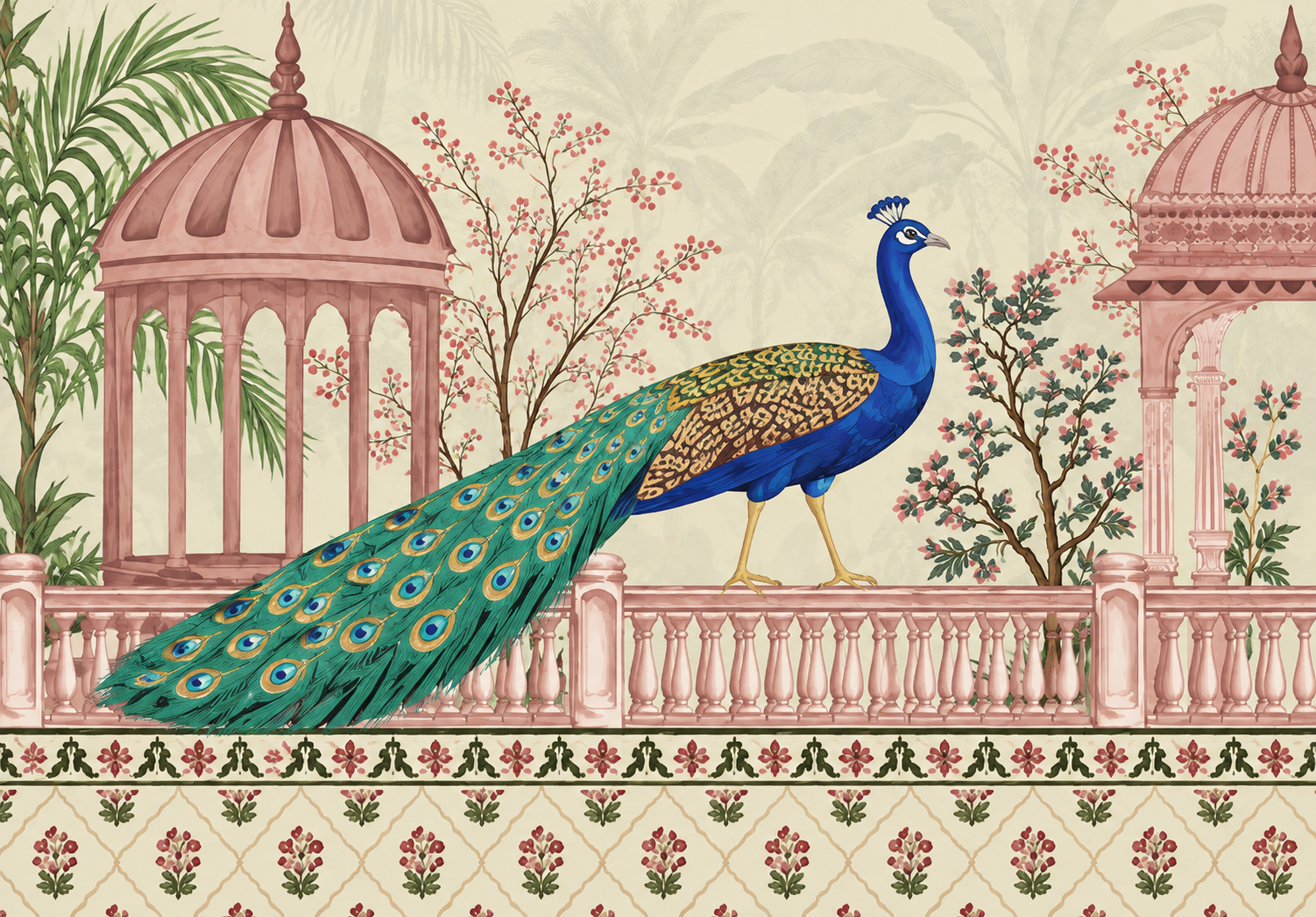 Mughal Garden Majesty Wallpaper