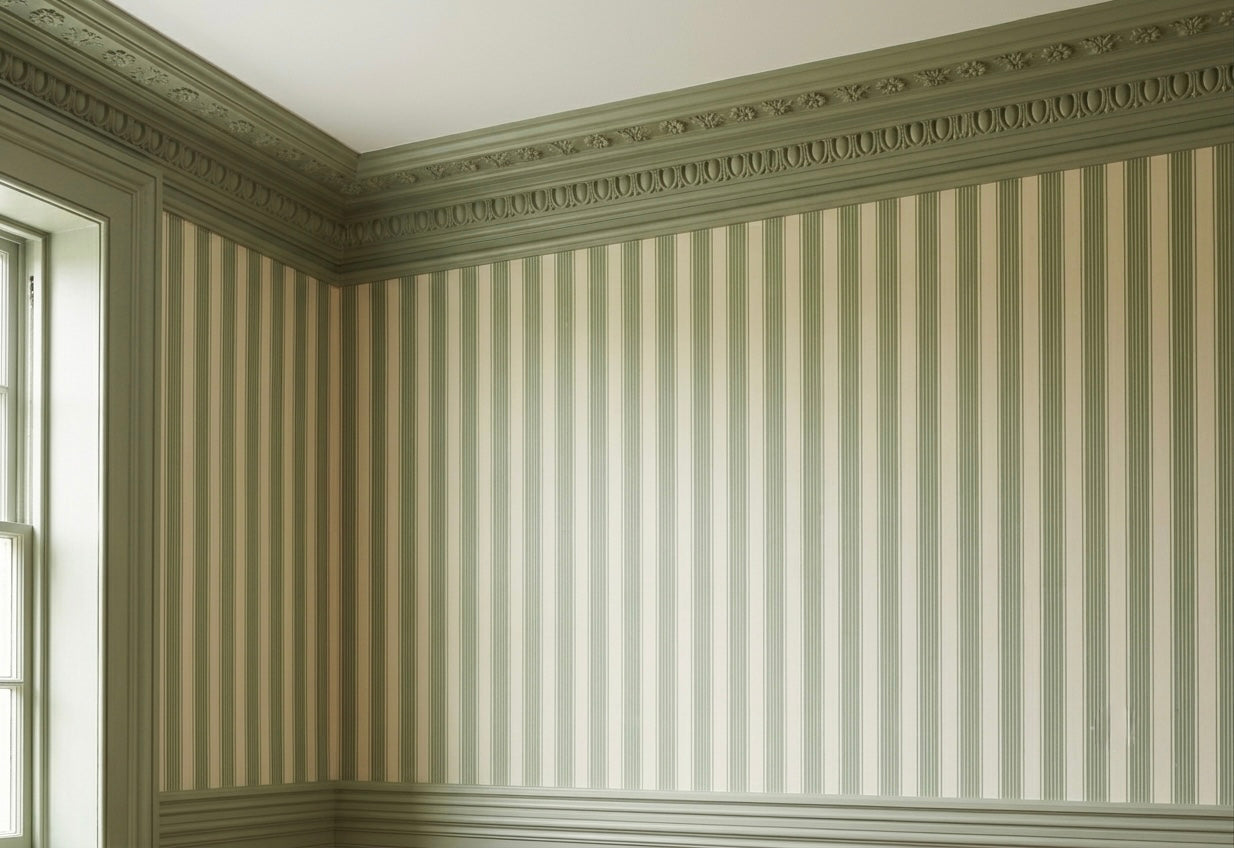 Heritage Garden Stripes | Wall Paper