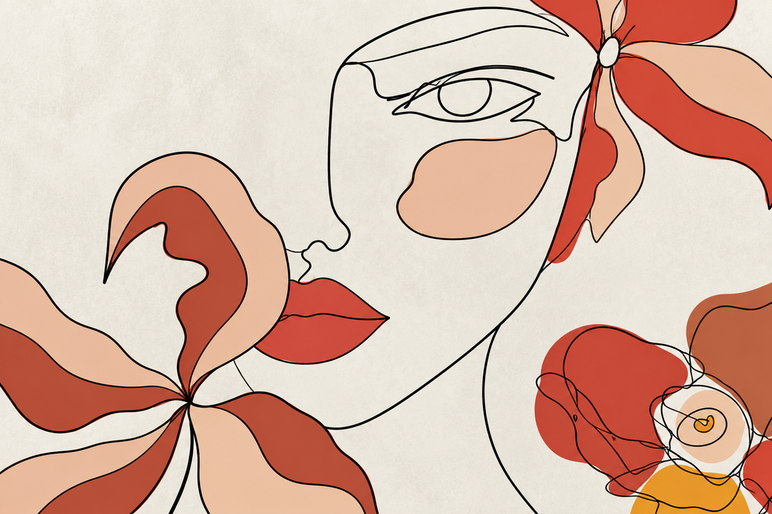 Line Art Harmony Wallpaper