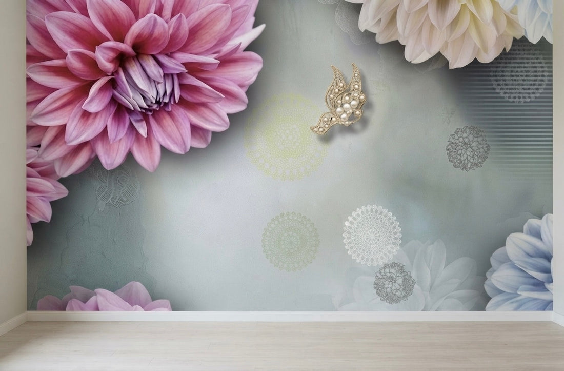 Serene Floral Grandeur Wallpaper