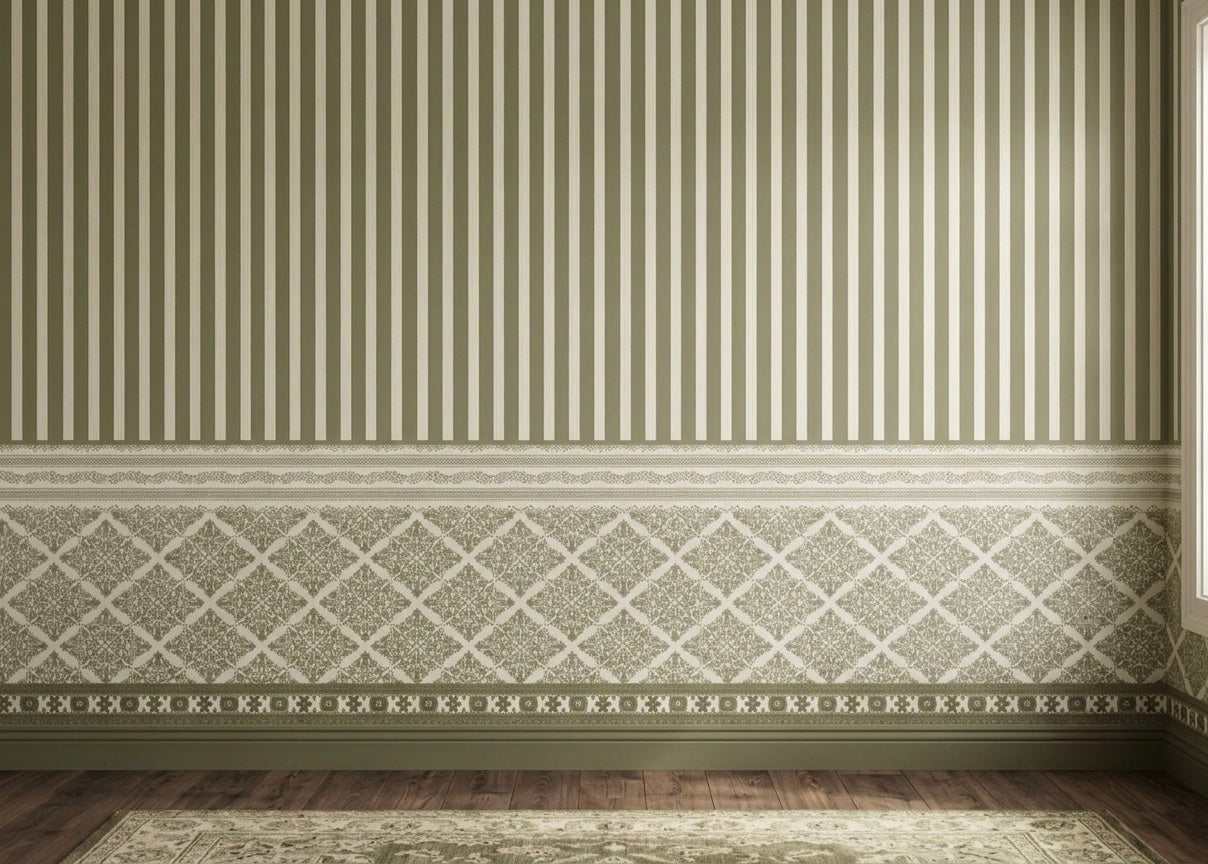 Olive Heritage Classic Wallpaper