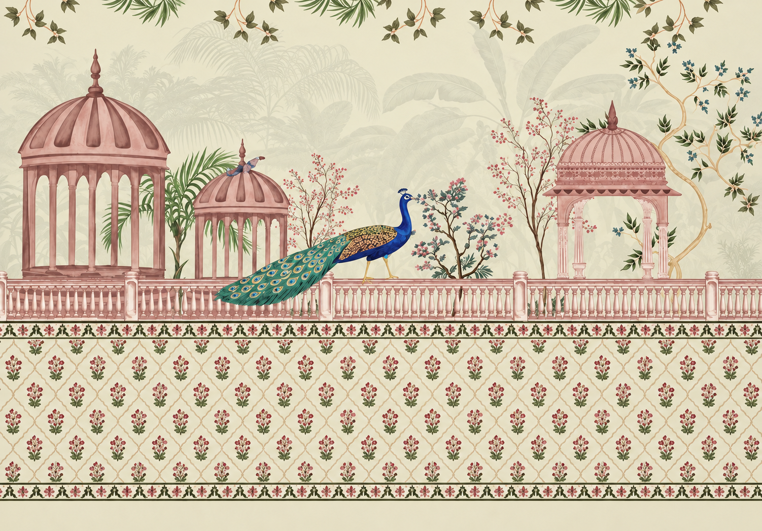 Mughal Garden Majesty Wallpaper
