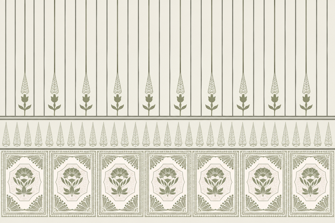 Imperial Garden Motif Wallpaper