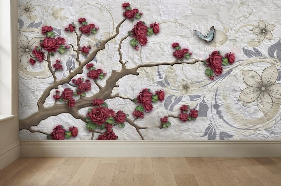 Branch Elegance Floral Wallpaper