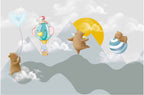 Dreamy Bear Adventure Kids Wallpape