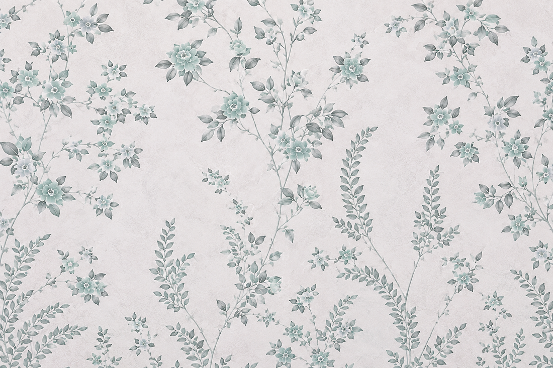 Ethereal Meadow Floral Blush Pink Wallpaper