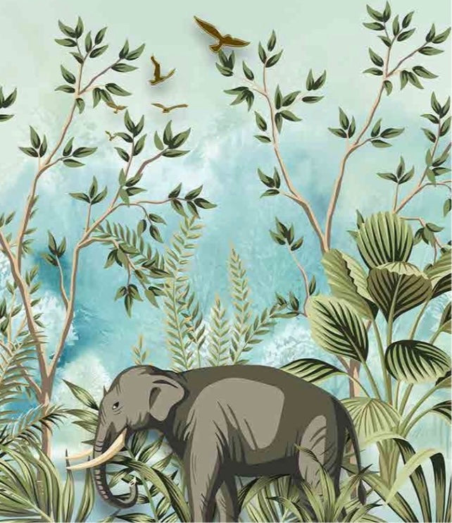 Safari Jungle Animal Wallpaper | Kids Room