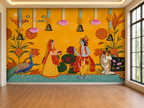 Radha Krishna Heritage Wall Mural