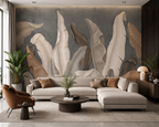 Tropical Leaf Wallpaper | Modern 3D