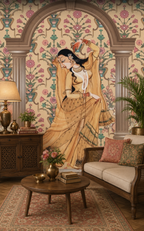 Royal Peacock Dancer Heritage Mural Wallpaper