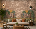 Royal Elephant Botanical Wall Mural