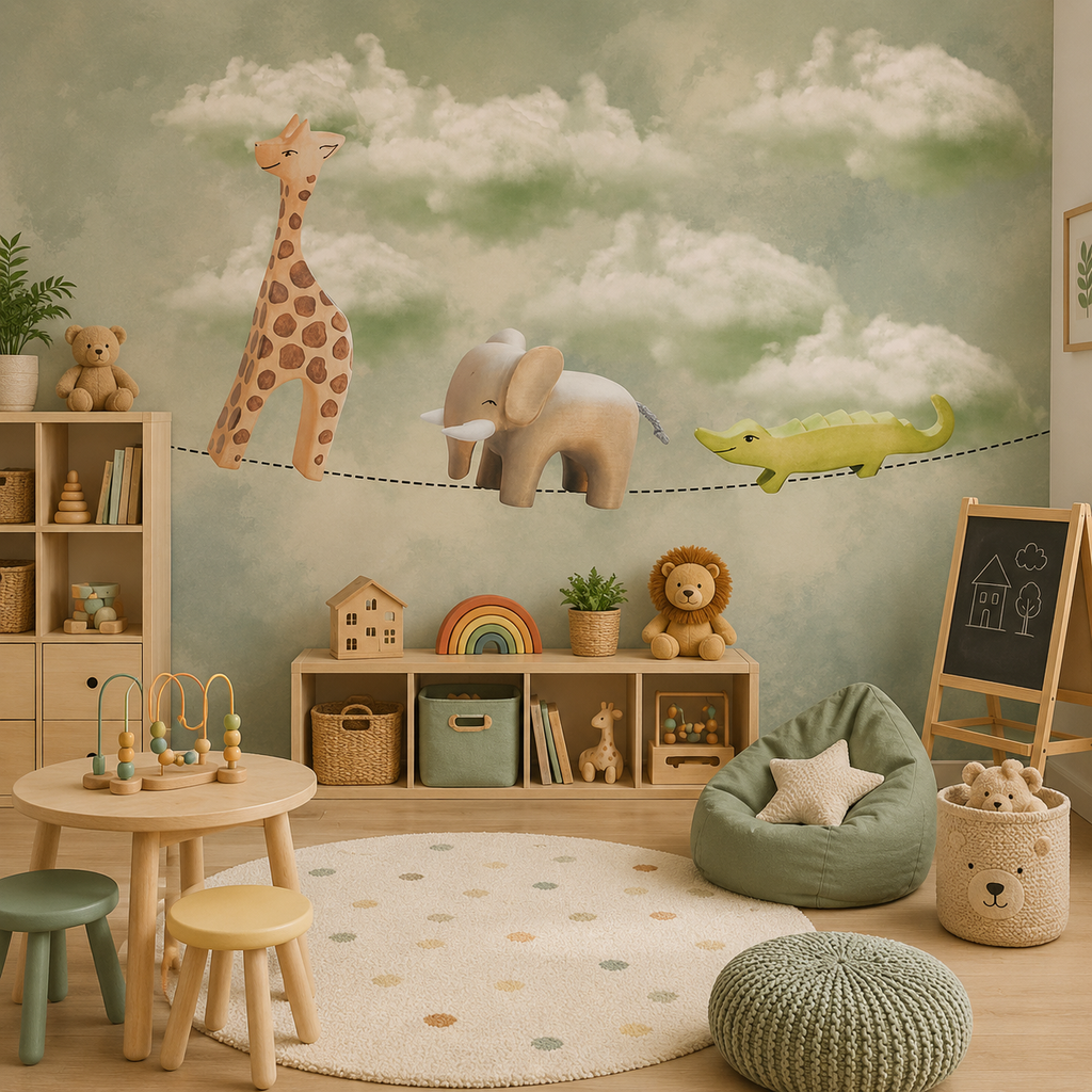 Clouds Kids Wallpaper | Premium Watercolor