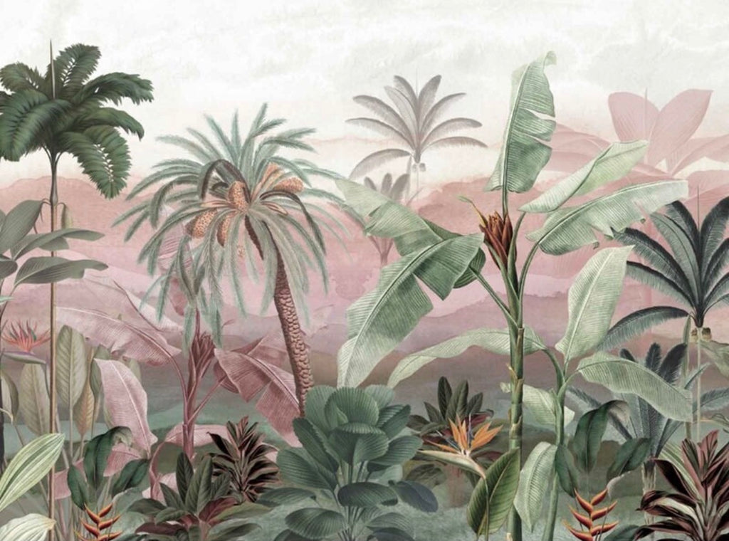 Omber Floral Wallpaper