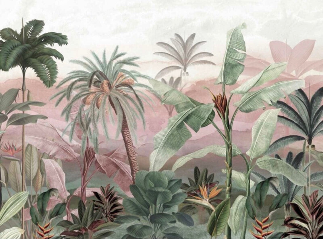 Omber Floral Wallpaper
