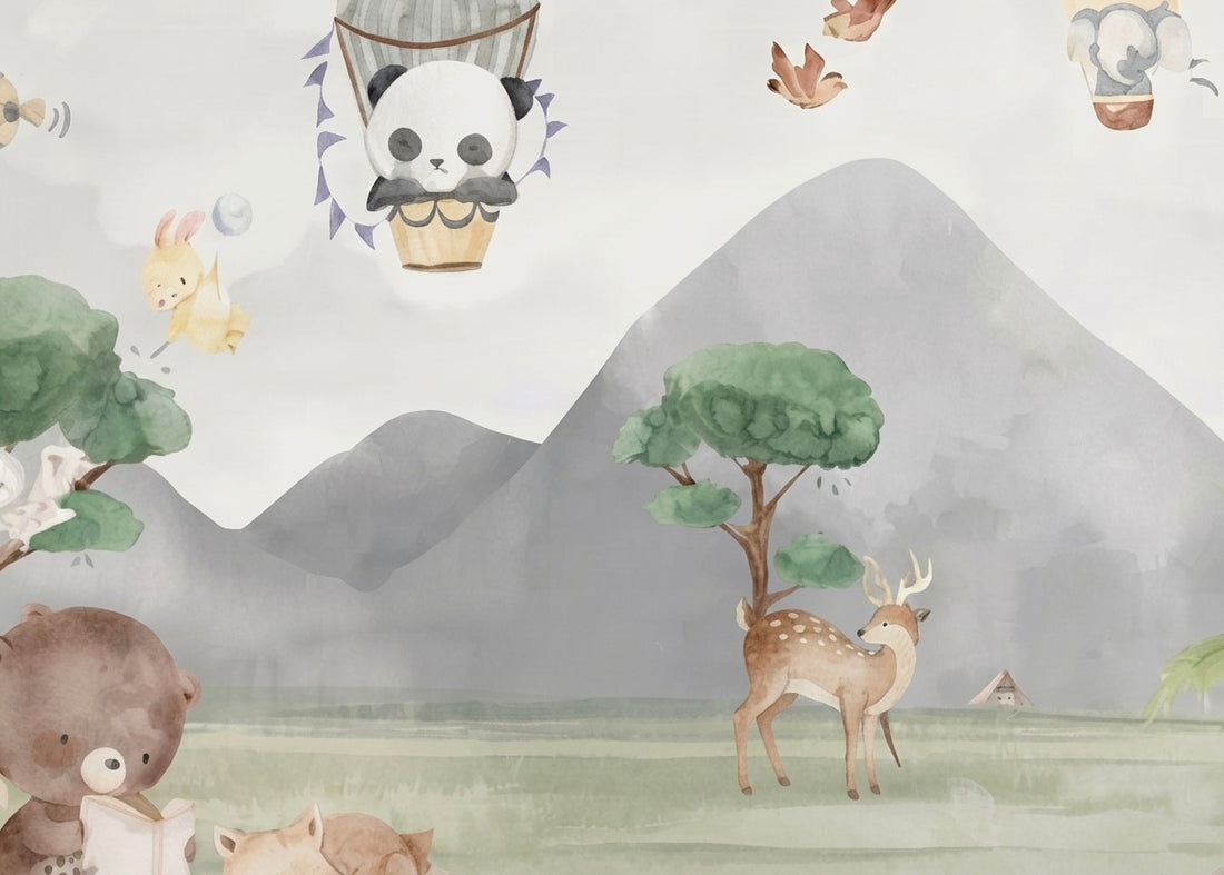 Woodland Animals Nursery Wallpaper