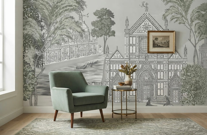 A Manor European Wall Mural Wallpaper