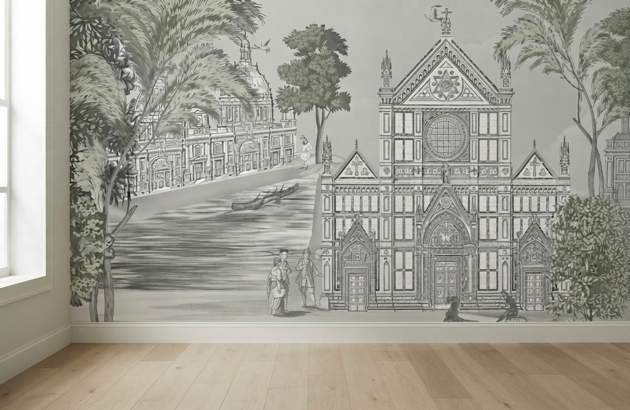A Manor European Wall Mural Wallpaper