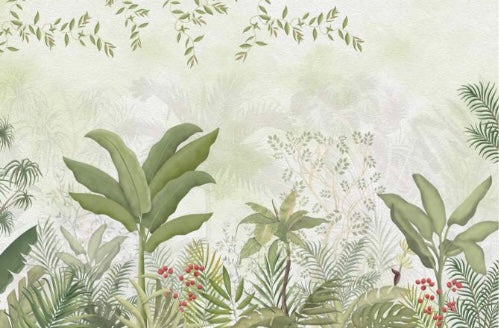 Misty Tropical Canopy Wallpaper