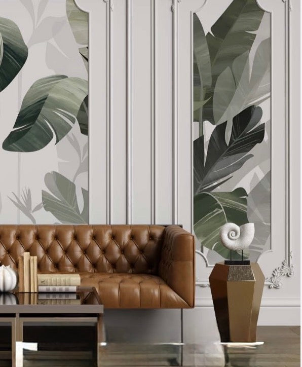 BOTANICAL PANELLED Wallpaper